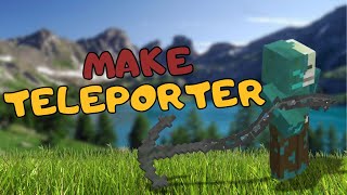 How to Make a Teleporter in Minecraft  Minecraft Tutorial 2024 [upl. by Assetal]