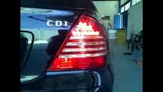 Stopuri LED Mercedes W203 Cclass wwwaccesoriiautotuningro by KIT XENON TUNING [upl. by Anirbas549]