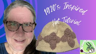 1920’s Inspired Crochet Hat Video Tutorial 🎥👒 1920hat crochethat tutorial [upl. by Yrocaj]