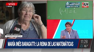 🔢 María Inés Baragatti la profe de matemática que se viraliza en las redes sociales [upl. by Sabu662]