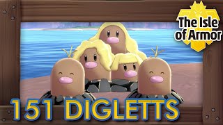 Pokémon Sword amp Shield The Isle of Armor  All 151 Diglett Locations [upl. by Nyram515]