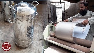 Amazing Skill Of Making Stainless Steel Tea Samovar  Samovar Tea  Tea Container [upl. by Leitao893]