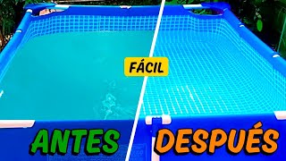 Agua Turbia TRATAMIENTO COMPLETO  Para piscinas de lona y otras [upl. by Ferino]