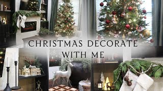 Christmas decorate with me  Small living room decor ideas Christmas 2023 [upl. by Naghem]