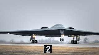 B2 Stealth Bomber Landing Whiteman Air Force Base [upl. by Thackeray124]