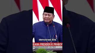 Pidato Perdana Prabowo Subianto sebagai Presiden RI Demokrasi Tanpa Kekerasan dan Kemunafikan [upl. by Douglas]