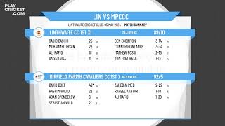 Linthwaite CC 1st XI v Mirfield Parish Cavaliers CC 1st XI [upl. by Colet]