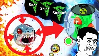 Agario HACKED POPSPLIT NEW FUNNY AGARIO TROLL  BEST AGARIO BAITS [upl. by Drusilla]