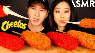 ASMR HOT CHEETOS MOZZARELLA CORN DOGS with STEPHANIE SOO [upl. by Gonzalez]