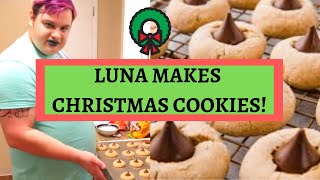 Drag Queen Bakes Christmas Cookies  Peanut Butter Blossoms Recipe [upl. by Eeneg]