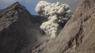 Selection of Explosive Eruptions of Batu Tara Volcano including day and night footage [upl. by Barbie]