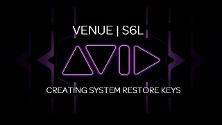 VENUE  S6L Creating a System Restore Key [upl. by Annet]