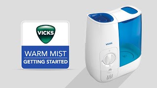 Vicks Warm Mist Humidifier VWM845  Getting Started [upl. by Wanids]