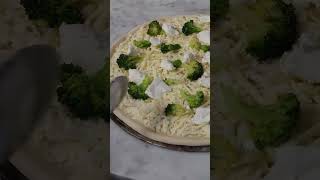 White Pizza with Broccoli and Ricotta Cheese Brokoli ve Ricotta Peynirli Beyaz Pizza Pizzacıhanım [upl. by Rigdon]