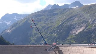 Bungee Jumping Kölnbreinsperre Staumauer im Maltatal Hochalmstraße  Oberkärnten [upl. by Roseanne]