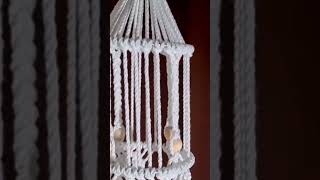 Macrame four strands braid plant hanger macrame tutorial diy handmade knitting weave pattern [upl. by Elijah]