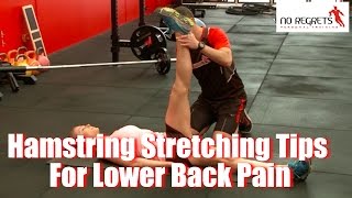 Hamstring Stretching For Lower Back Pain [upl. by Natie]