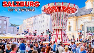 Salzburg Austria 🇦🇹 Top 10 Festivals  MustSee Events in Europe’s Most Beautiful City [upl. by Nairret]