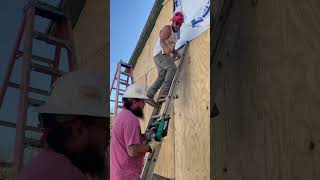 Siding tinyhome woodworking viralvideo [upl. by Napier]