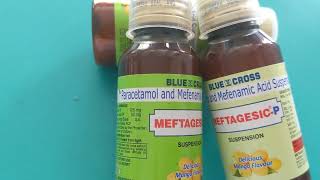 Mefenamic Acid and Paracetamol Suspension  Meftagesic P Suspension  Fever [upl. by Duj]