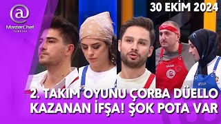 MASTERCHEF 2 TAKIM OYUNU ÇORBA DÜELLO KAZANAN İFŞA BEYZA DİSKALİFİYE Mİ 30102024 TV8 CANLI İZLE [upl. by Ylrebmi692]