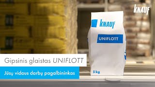 Jūsų vidaus darbų pagalbininkas  gipsinis glaistas UNIFLOTT [upl. by Lairbag]