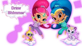 How to draw shimmer essy from Shimmer and shine tutorial [upl. by Oilerua]