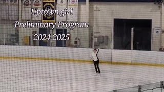 Uptown Girl Preliminary Program NOT finished and perfected fypシ゚viral iceskater figureskating [upl. by Tawnya805]