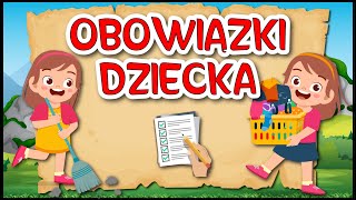 Obowiązki dziecka 🧒 Wiersz o obowiązkach domowych dziecka ✔️ [upl. by Gustavo348]