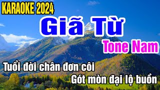 Giã Từ Karaoke Tone Nam Nhạc Sống gia huy beat [upl. by Enomaj]