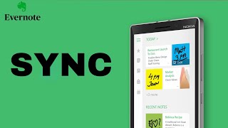 How To Sync On Evernote App [upl. by Otrebogad]