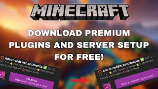 FREE MINECRAFT PREMIUM PLUGINS amp SERVER SETUPS [upl. by Noffihc]