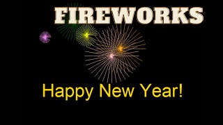 Coding Happy New Year Fireworks in Python [upl. by Aihsek]