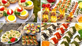 6 Delicious party appetizers Best party snacks for you tortilla puff pastry and little boats [upl. by Affay134]