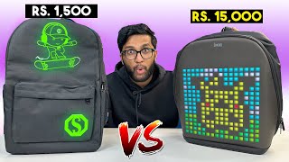 CHEAP VS EXPENSIVE RGB BACKPACK [upl. by Hoxsie932]