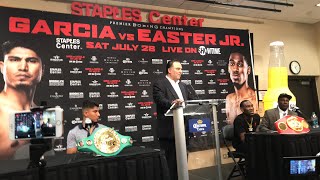 0 to 100 Mikey Garcia vs Robert Easter press confrence  esnews boxing [upl. by Jurgen]