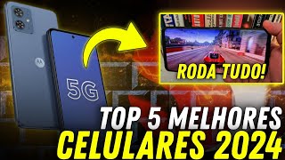 TOP 5 melhores CELULARES para 2024 Samsung Motorola e Xiaomi [upl. by Nawrocki357]