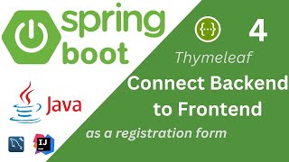 4 How to Connect SpringBoot Backend with Frontend StepbyStep Thymeleaf as a registration form [upl. by Martie]