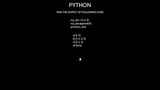 Day 16 Python Coding Challenge 💡 Can You Guess the Output [upl. by Leahcimnaes39]