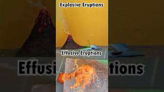 Explosive amp Effusive Volcanic Eruptions Model  The Indian Youngster [upl. by Tonina]