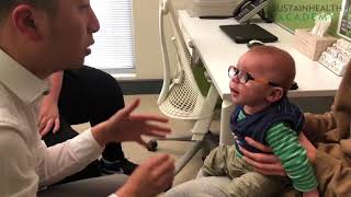 Zhus Scalp Acupuncture Treatment for 3 Month Old Cerebral Palsy [upl. by Airdnax547]