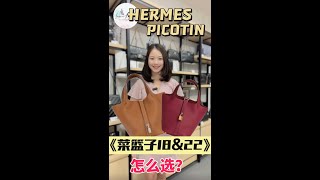 Hermes Picotin 18 or 22  怎么选爱马仕菜篮子18或22？ [upl. by Sandeep]