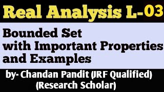 Bounded Set  bounde below set and bounded above set Real Analysis maths world [upl. by Anitreb]