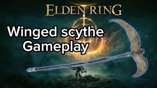 Elden ring winged scythe gameplay [upl. by Zitvaa600]