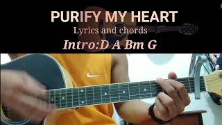 PURIFY MY HEART Lyrics and chords tutorial worship  Disciple Arnold [upl. by Brucie]