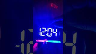 Best Alarm clock Ever  180 projection 11 LED lights colors  best alarm viral [upl. by Morton805]