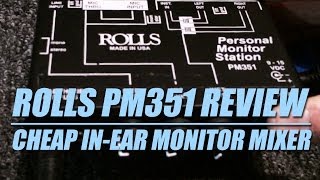 Rolls PM351 Review Cheap in Ear Monitor System [upl. by Zoara]