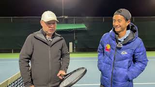 COACH CHRIS AND I TEST NEW 2024 YONEX EZONE 98 AND 100 BLACK  IS IT REALLY THE SAME AS THE BLUE [upl. by Wenoa654]