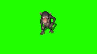 monkey dance 2 in green screen [upl. by Broderick478]