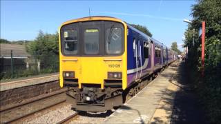 Trains at Parbold Station  Level Crossing [upl. by Eecats925]